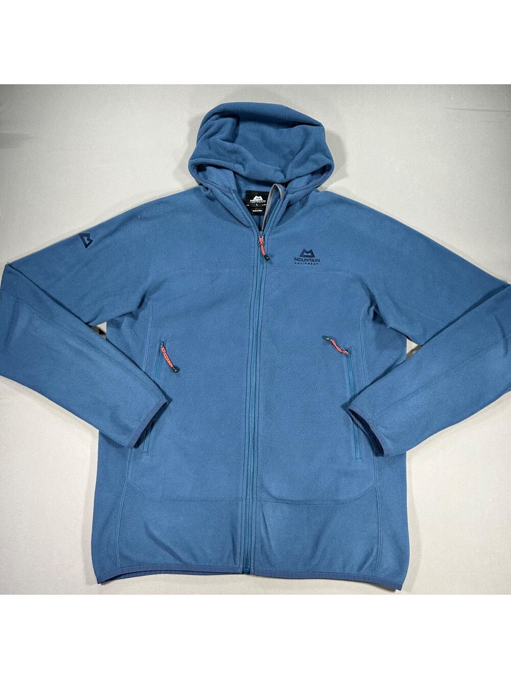Mountain Equipment Dark Days Fleece Hoodie Jacket Mens Large Blue Outdoor Hiking